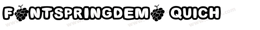 FONTSPRINGDEMO Quich字体转换